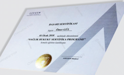 Sertifika 1